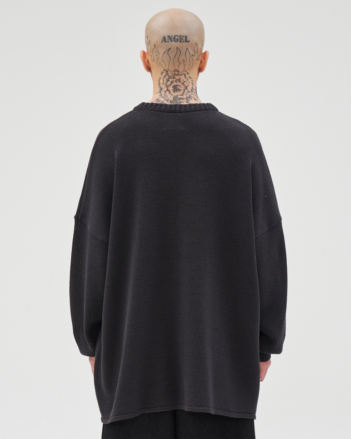 【AJO AJOBYAJO】24SS★ Total Logo High-Twist Yarn Sweater セール】【AJOBYAJO】Total Logo High-Twist Yarn Sweater